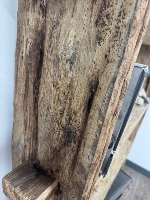 RUSTIC LARGE SALVAGED WOOD SHELF UNIT