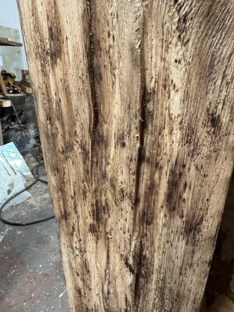 Very Large Rustic Barnwood Leaner Mirror (200cm x 100cm) | Chunky 6cm Farmhouse Frame | Safety Glass | Wall Mountablee product