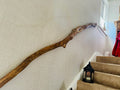 Natural Driftwood Tree Branch Handrail – Sculptural Rustic Wooden Stair Rail